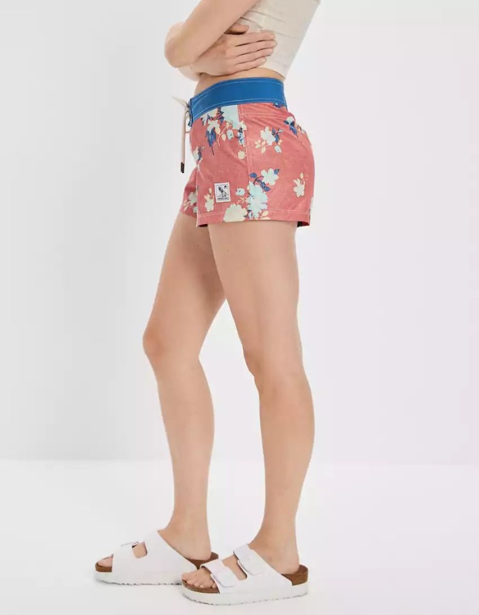 Shorts American Eagle AE x Outer Banks Board Rouge Femme | HUY-57039081